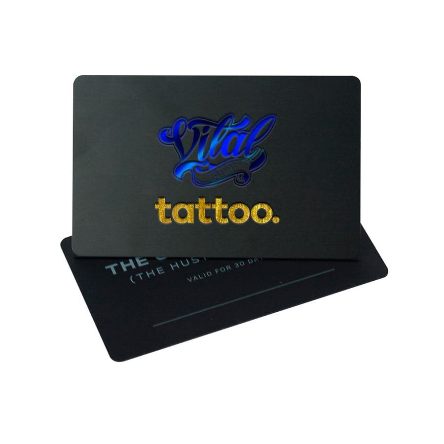 Tarjetas con hot stamping